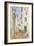 Street in a Mediterranean Town (Brush & W/C over Pencil on Paper)-John Singer Sargent-Framed Giclee Print