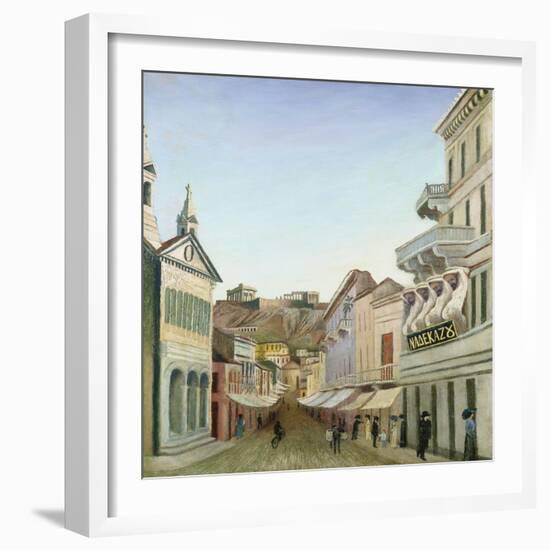 Street in Athens-Tivadar Csontváry-Kosztka-Framed Giclee Print