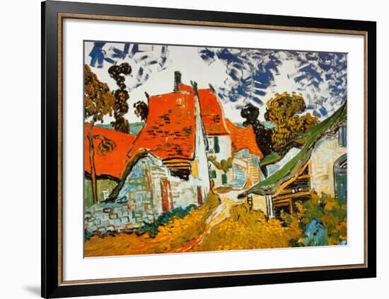 Street in Auvers (Les Toits Rouges), c.1890-Vincent van Gogh-Framed Art Print