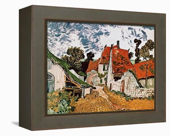 Street in Auvers (Les Toits Rouges), c.1890-Vincent van Gogh-Framed Premier Image Canvas