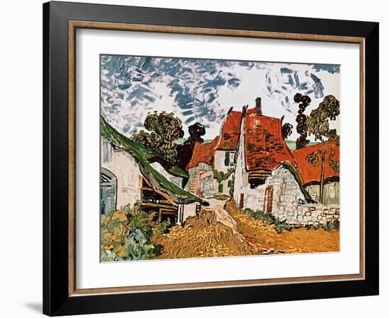 Street in Auvers (Les Toits Rouges), c.1890-Vincent van Gogh-Framed Giclee Print