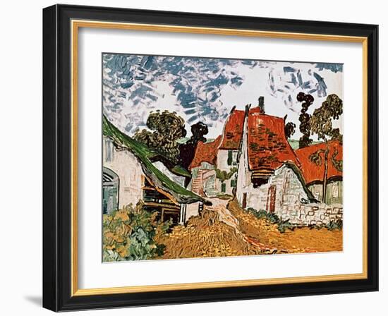 Street in Auvers (Les Toits Rouges), c.1890-Vincent van Gogh-Framed Giclee Print