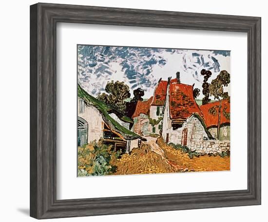 Street in Auvers (Les Toits Rouges), c.1890-Vincent van Gogh-Framed Giclee Print