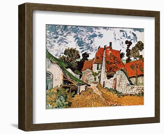 Street in Auvers (Les Toits Rouges), c.1890-Vincent van Gogh-Framed Giclee Print