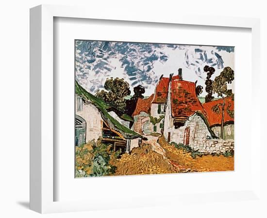 Street in Auvers (Les Toits Rouges), c.1890-Vincent van Gogh-Framed Giclee Print