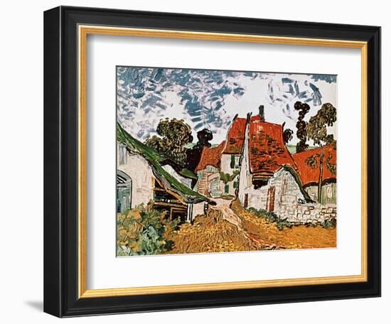 Street in Auvers (Les Toits Rouges), c.1890-Vincent van Gogh-Framed Giclee Print
