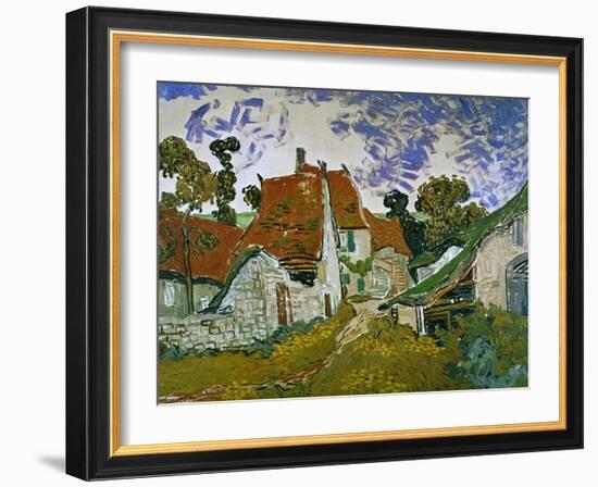 Street in Auvers (Les Toits Rouges), c.1890-Vincent van Gogh-Framed Giclee Print