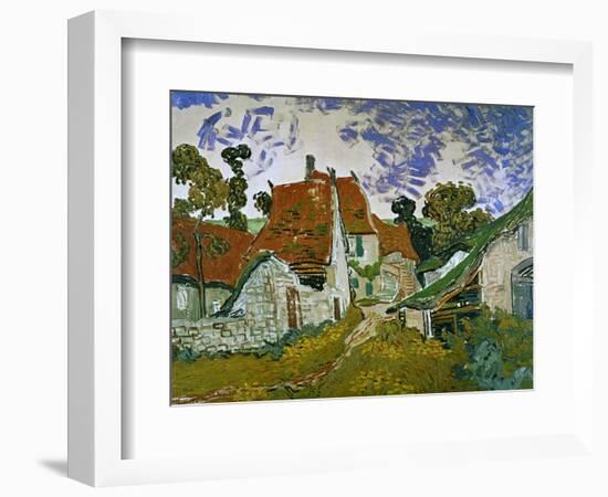 Street in Auvers (Les Toits Rouges), c.1890-Vincent van Gogh-Framed Giclee Print