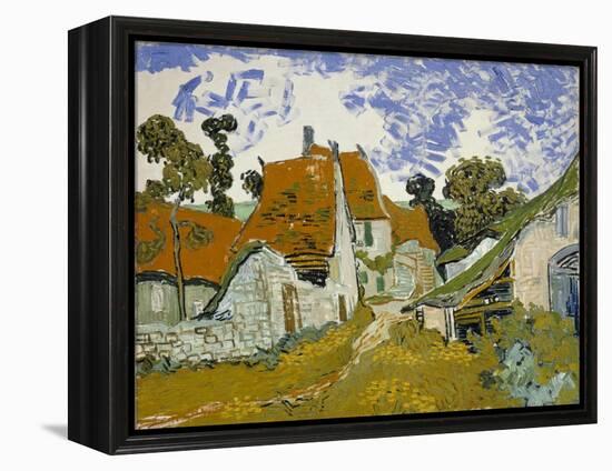 Street in Auvers-Sur-Oise-Vincent van Gogh-Framed Premier Image Canvas