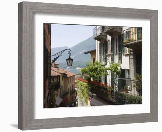 Street in Bellagio, Lake Como, Lombardy, Italy, Europe-James Emmerson-Framed Photographic Print