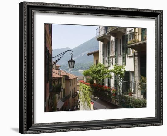 Street in Bellagio, Lake Como, Lombardy, Italy, Europe-James Emmerson-Framed Photographic Print