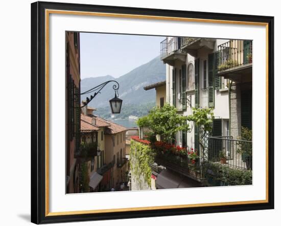 Street in Bellagio, Lake Como, Lombardy, Italy, Europe-James Emmerson-Framed Photographic Print