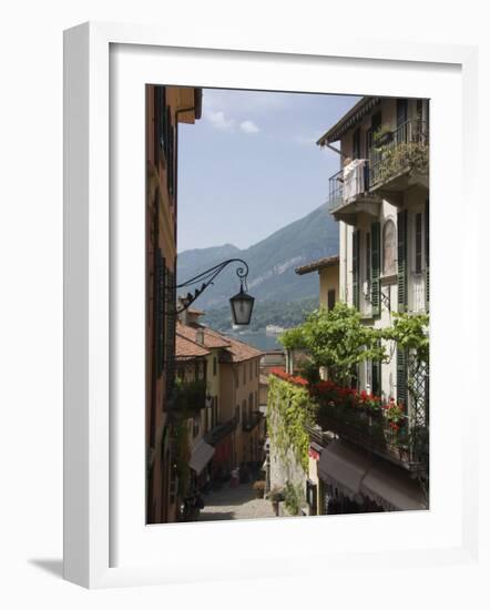 Street in Bellagio, Lake Como, Lombardy, Italy, Europe-James Emmerson-Framed Photographic Print