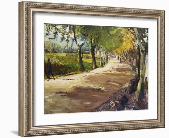 Street in Godramstein; Strasse Bei Godramstein-Max Slevogt-Framed Giclee Print