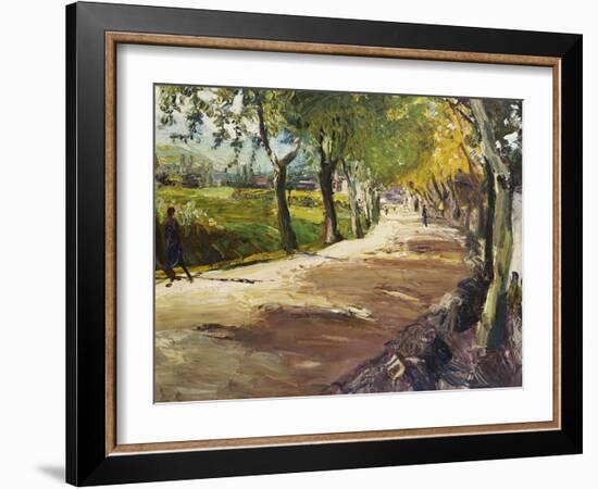 Street in Godramstein; Strasse Bei Godramstein-Max Slevogt-Framed Giclee Print