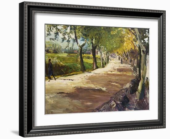 Street in Godramstein; Strasse Bei Godramstein-Max Slevogt-Framed Giclee Print