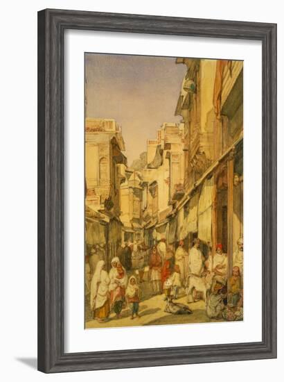 Street in Lahore, Punjab, India-William Carpenter-Framed Giclee Print