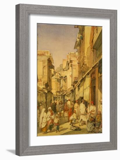 Street in Lahore, Punjab, India-William Carpenter-Framed Giclee Print