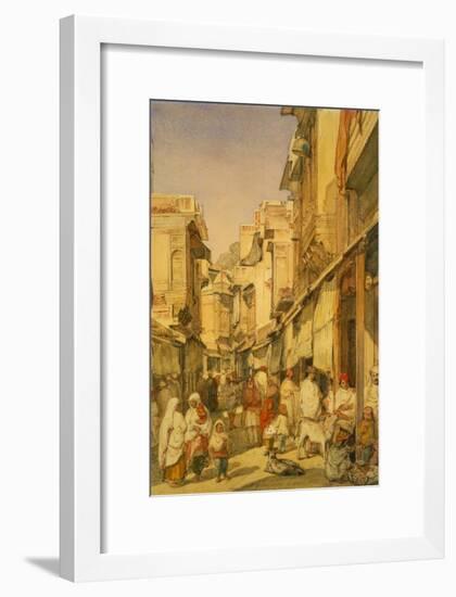 Street in Lahore, Punjab, India-William Carpenter-Framed Giclee Print