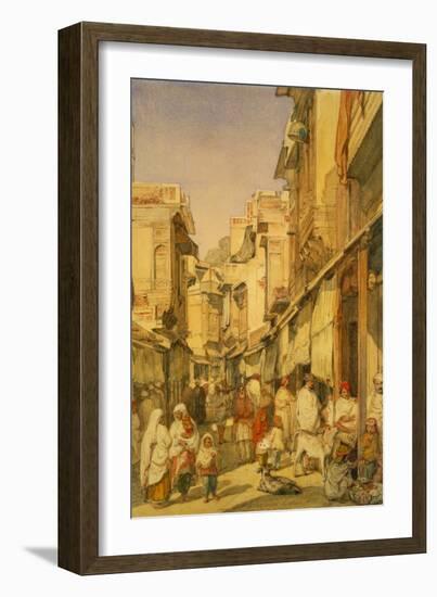 Street in Lahore, Punjab, India-William Carpenter-Framed Giclee Print