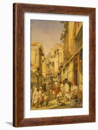 Street in Lahore, Punjab, India-William Carpenter-Framed Giclee Print