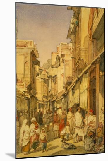 Street in Lahore, Punjab, India-William Carpenter-Mounted Giclee Print