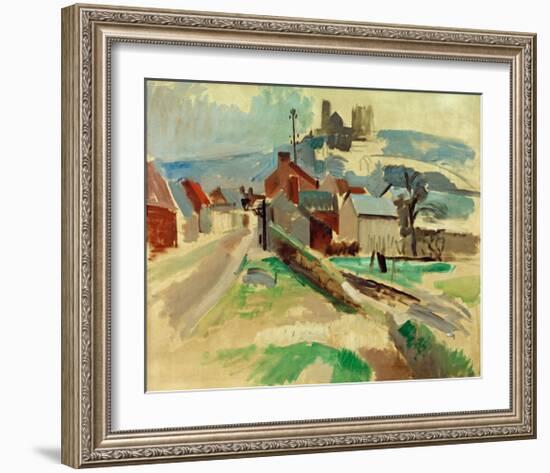 Street in Laon Study, 1912-Robert Delaunay-Framed Giclee Print