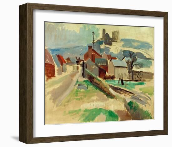 Street in Laon Study, 1912-Robert Delaunay-Framed Giclee Print