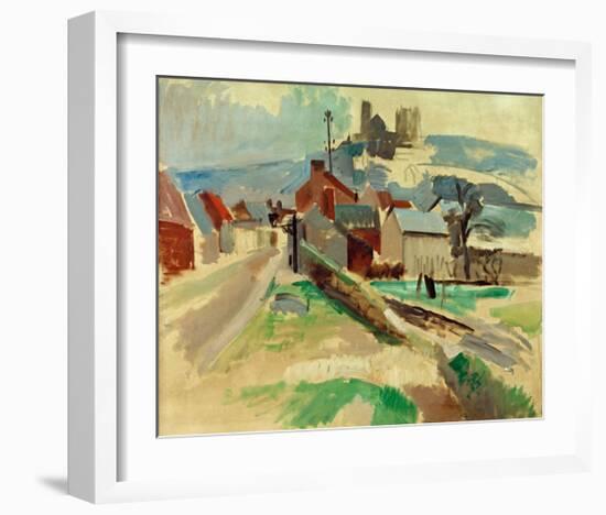 Street in Laon Study, 1912-Robert Delaunay-Framed Giclee Print