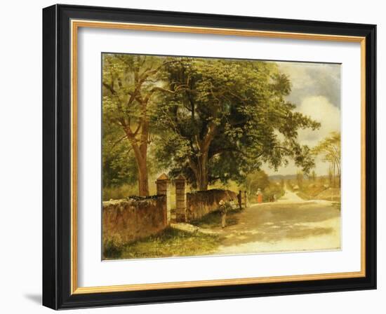 Street in Nassau, C.1878-Albert Bierstadt-Framed Giclee Print