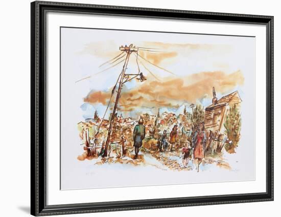 Street in New England-Chaim Gross-Framed Limited Edition