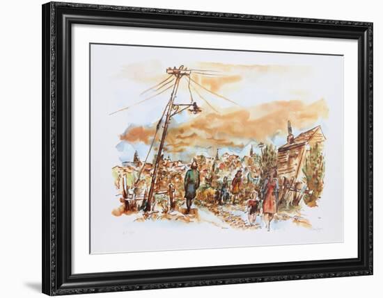 Street in New England-Chaim Gross-Framed Limited Edition