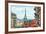 Street in Paris - Illustration-ZoomTeam-Framed Photographic Print