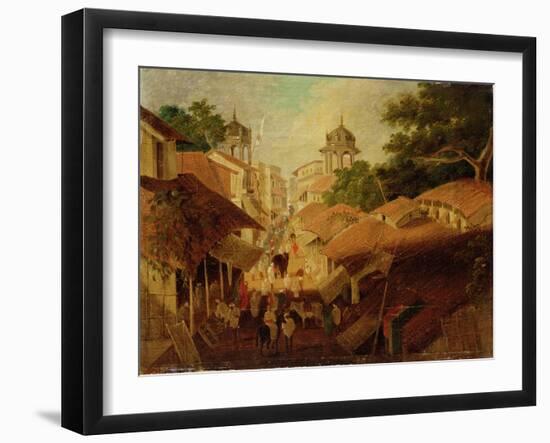 Street in Patna, c.1825-Charles D'oyly-Framed Giclee Print