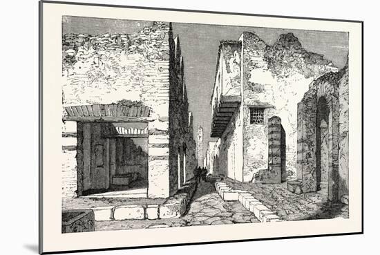 Street in Pompeii-null-Mounted Giclee Print