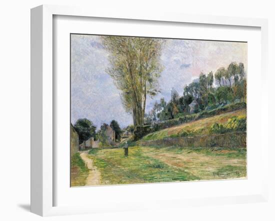 Street in Rouen, 1884-Paul Gauguin-Framed Giclee Print