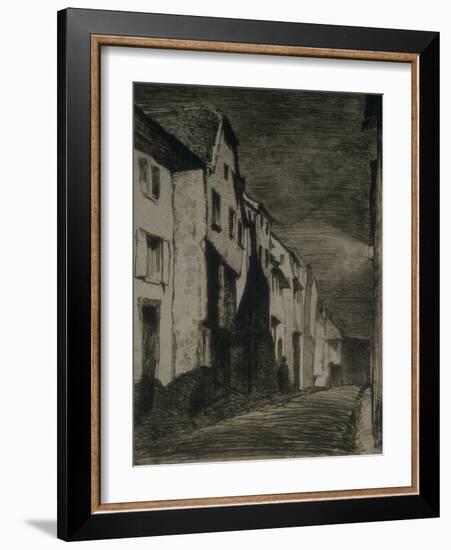 Street in Saverne, 1858-James Abbott McNeill Whistler-Framed Giclee Print