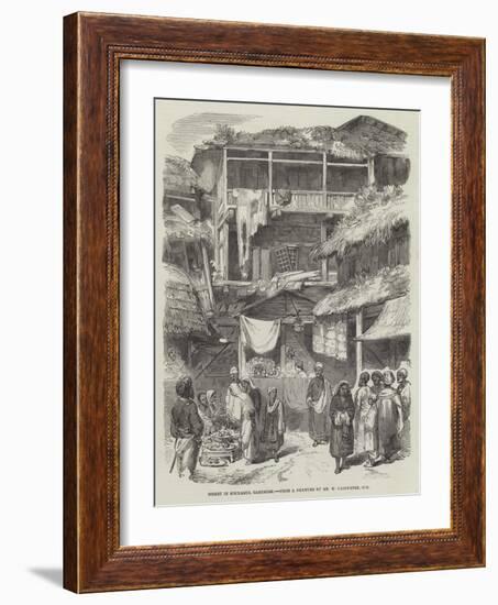 Street in Sirinagur, Cashmere-William Carpenter-Framed Giclee Print