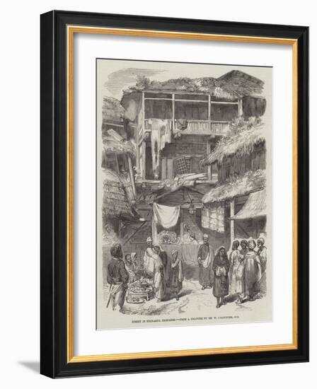 Street in Sirinagur, Cashmere-William Carpenter-Framed Giclee Print
