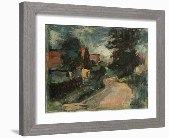 Street in Szada I, 1960-Emil Parrag-Framed Giclee Print