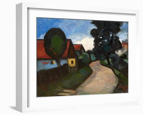 Street in Szada II, 1960-Emil Parrag-Framed Giclee Print