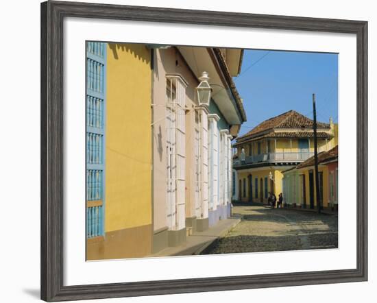 Street in the Colonial Town, Trinidad, Sancti Spiritus, Cuba-J P De Manne-Framed Photographic Print