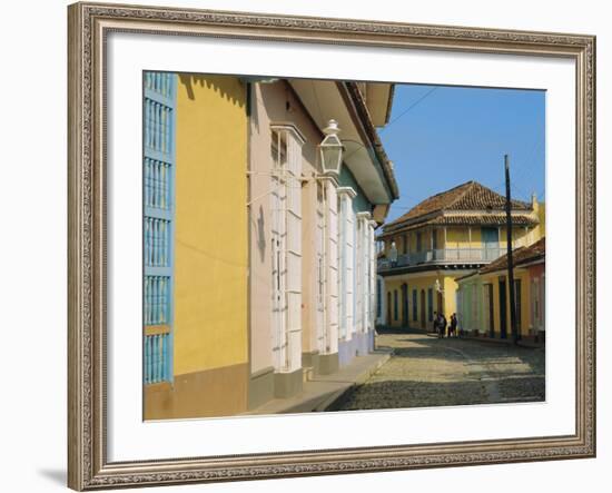 Street in the Colonial Town, Trinidad, Sancti Spiritus, Cuba-J P De Manne-Framed Photographic Print