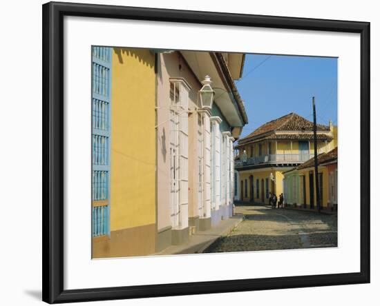 Street in the Colonial Town, Trinidad, Sancti Spiritus, Cuba-J P De Manne-Framed Photographic Print