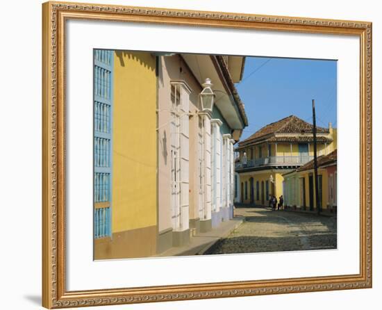 Street in the Colonial Town, Trinidad, Sancti Spiritus, Cuba-J P De Manne-Framed Photographic Print