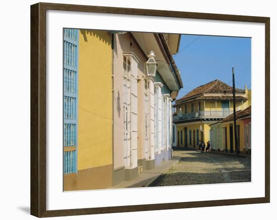 Street in the Colonial Town, Trinidad, Sancti Spiritus, Cuba-J P De Manne-Framed Photographic Print