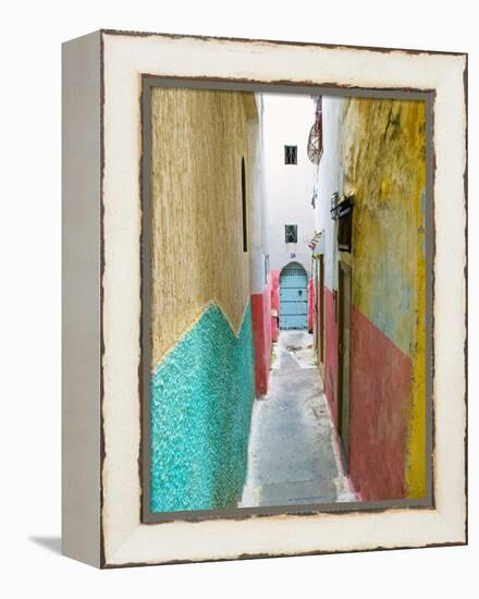 Street in the Kasbah, Tangier, Morocco, North Africa, Africa-Nico Tondini-Framed Premier Image Canvas