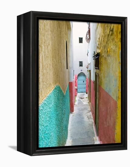 Street in the Kasbah, Tangier, Morocco, North Africa, Africa-Nico Tondini-Framed Premier Image Canvas