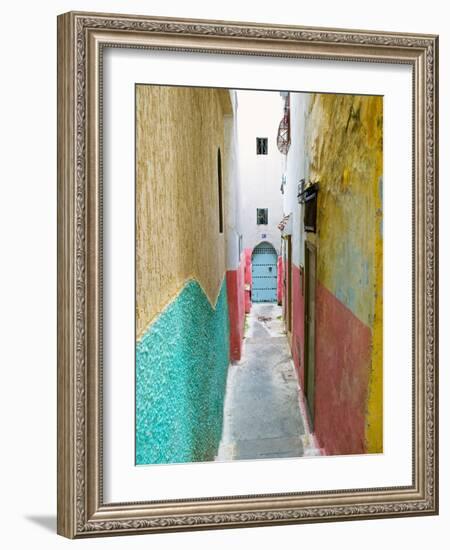 Street in the Kasbah, Tangier, Morocco, North Africa, Africa-Nico Tondini-Framed Photographic Print