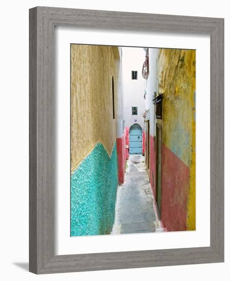 Street in the Kasbah, Tangier, Morocco, North Africa, Africa-Nico Tondini-Framed Photographic Print